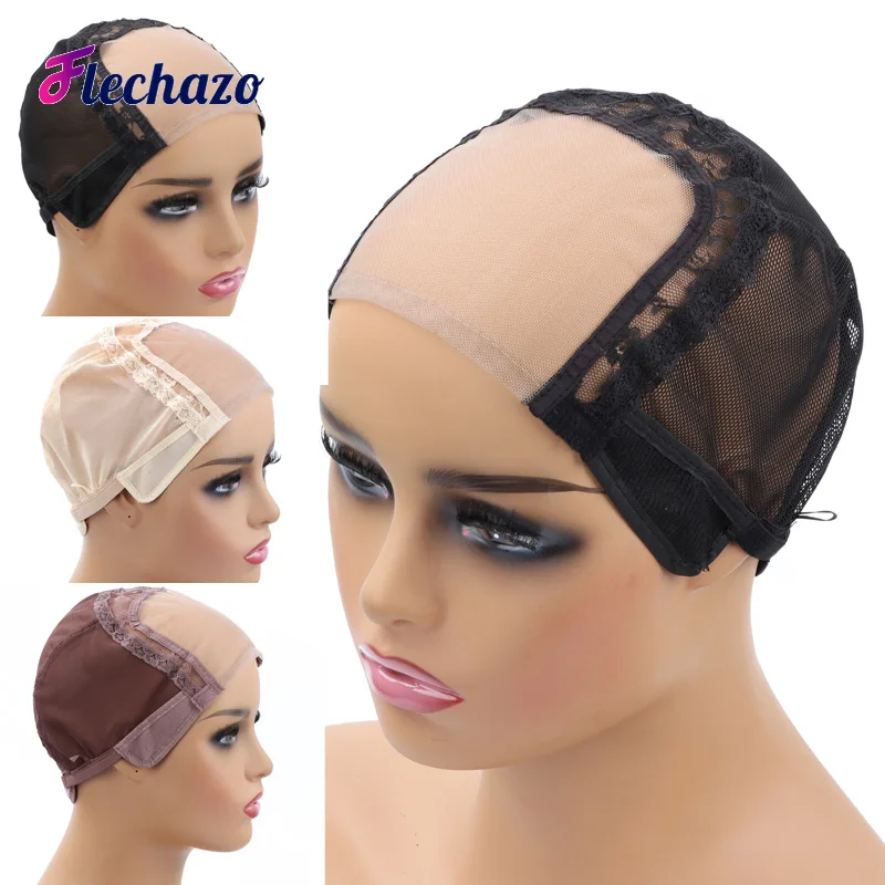 Affordable 4x4 U Part Wig Cap for Lace Closures and Frontals S M L Lace Front Wig Cap Mesh Weaving Caps for Small to Large Head