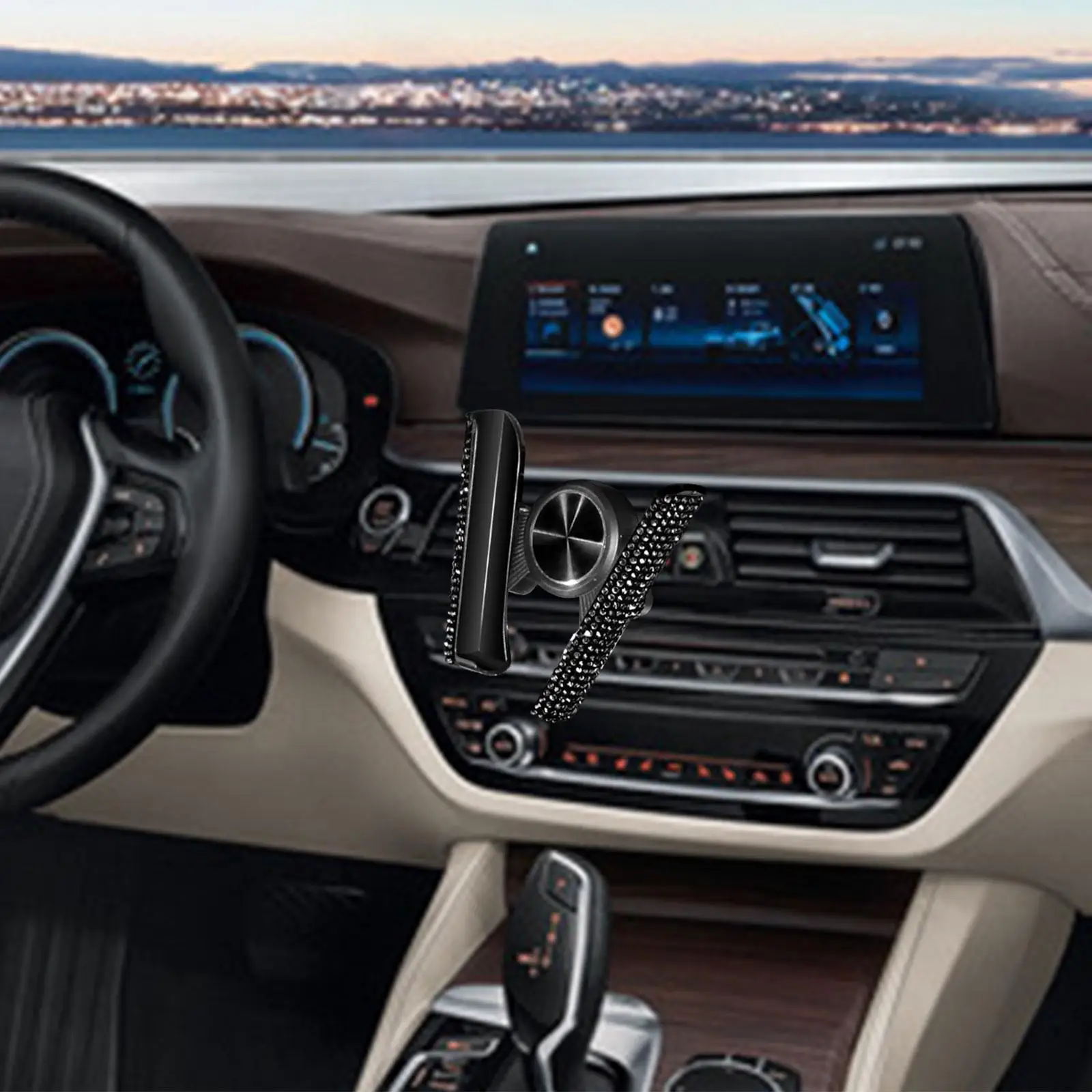 Автомобильный держатель для телефона с зажимом вентиляционного отверстия