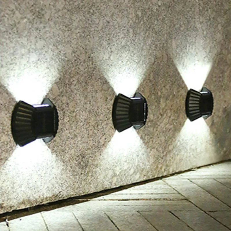 

Streetlights IP65 Waterproof Solar Induction Luminous 2LED Outdoor LED Wall Lamps Garden Decor Up And Down Courtyard Fence Light