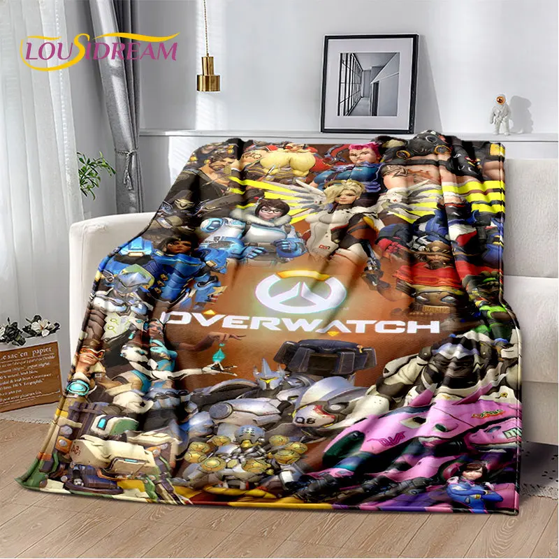 

Overwatch Game Gamer DVA Reaper Soft Plush Blanket,Flannel Blanket Throw Blanket for Living Room Bedroom Bed Sofa Picnic Kid 3D