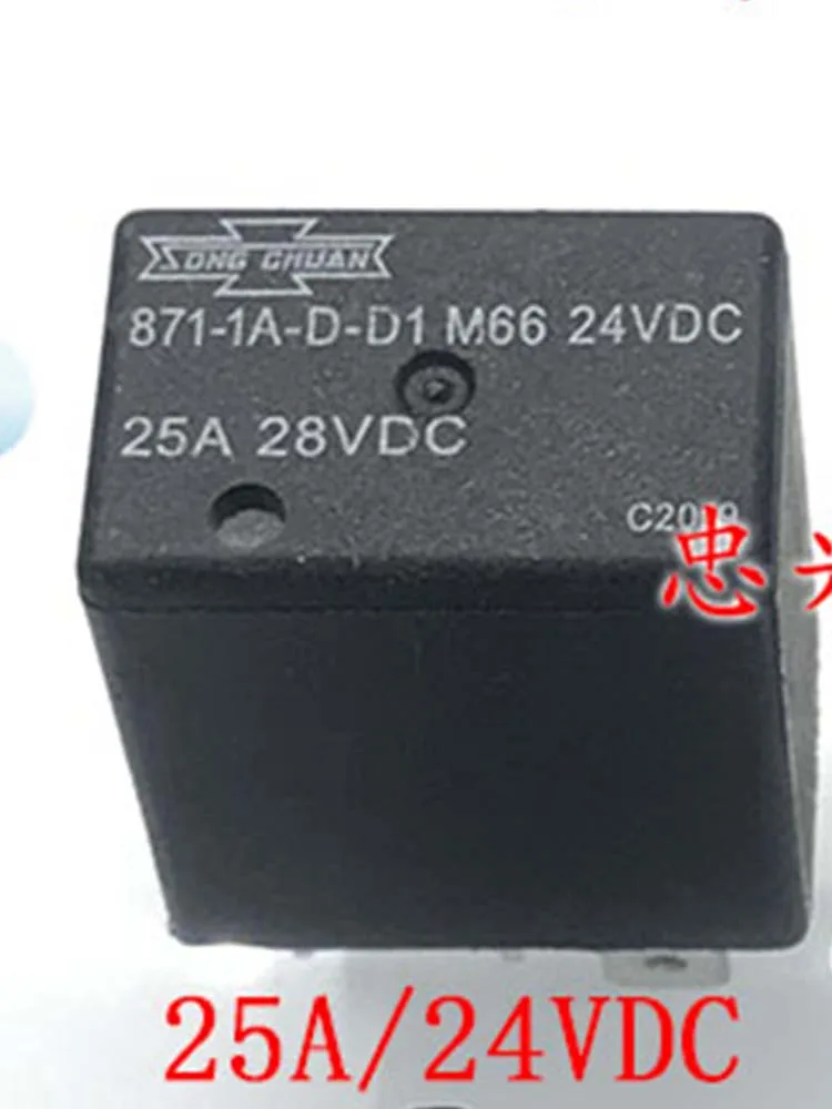

Реле 871-1A-D-D1 24 в 25 а 24 В постоянного тока 4 контакта