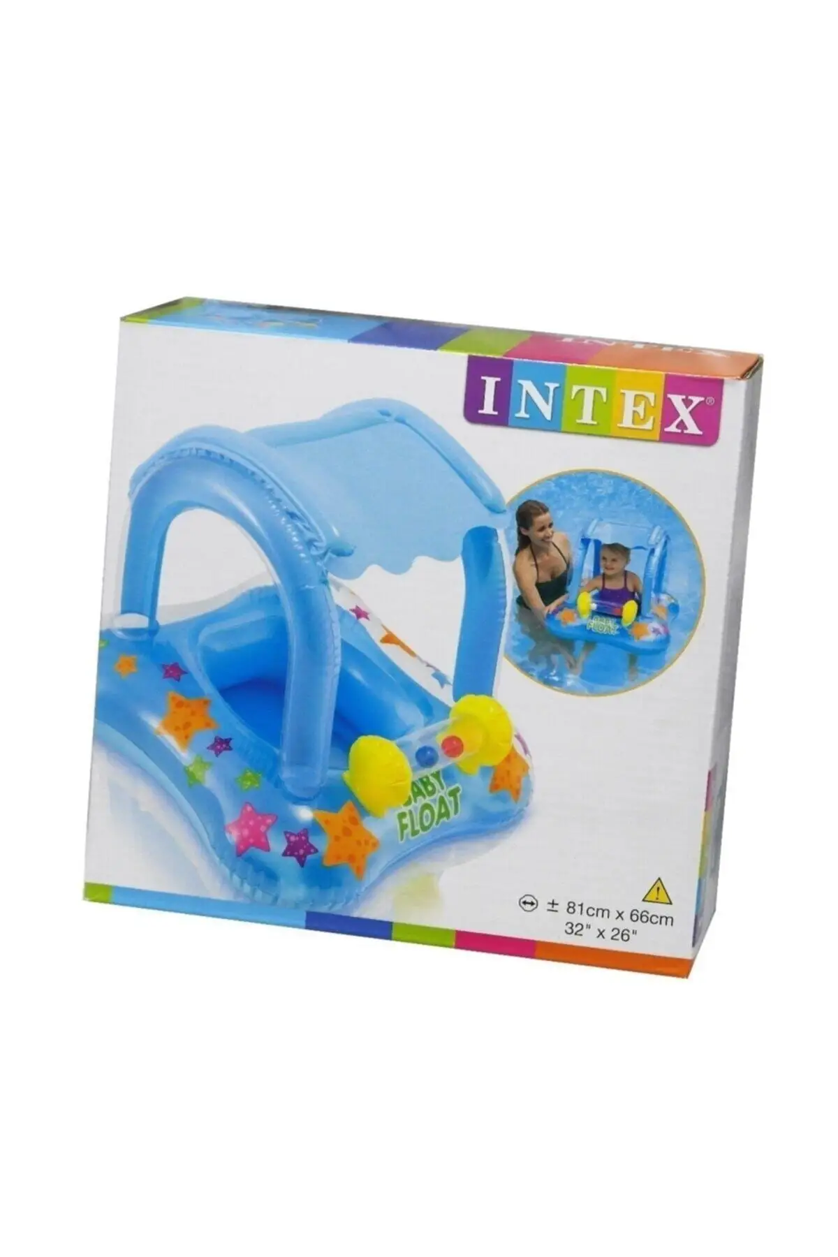 

Shaded Seated Baby Pool And Sea Ring Blue 1-2 Ages 2021 Summer Kids Bagel
