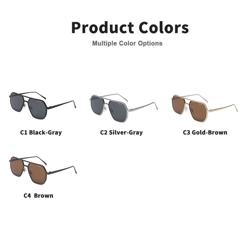 Original Designer Sunglasses Retro Oversize Trendy Sunglasses for Men Women Vintage Shades Large Metal Frame Sun Glasses