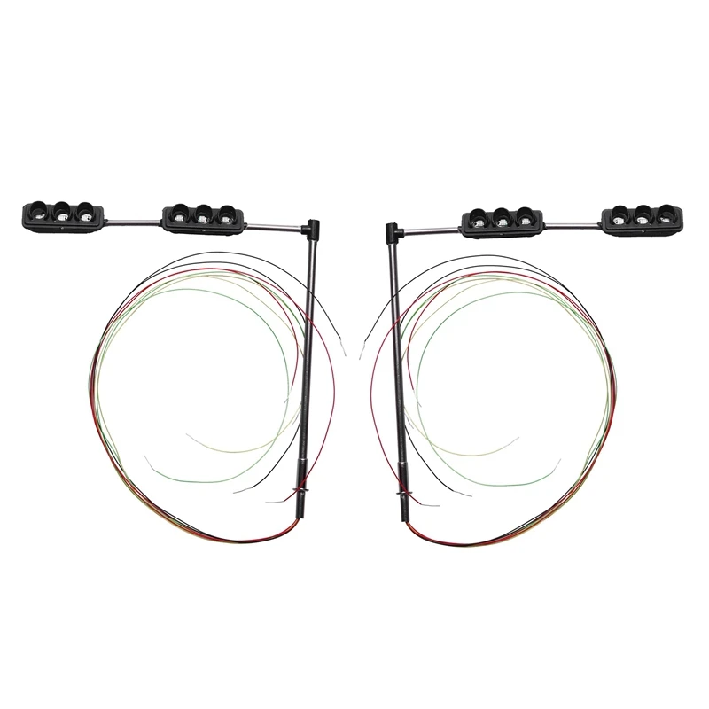 

2X 3 Color Traffic Light Signals Ho Oo Scale Model 6LED For Diy Sand Table Crossing Street Construction Model 3