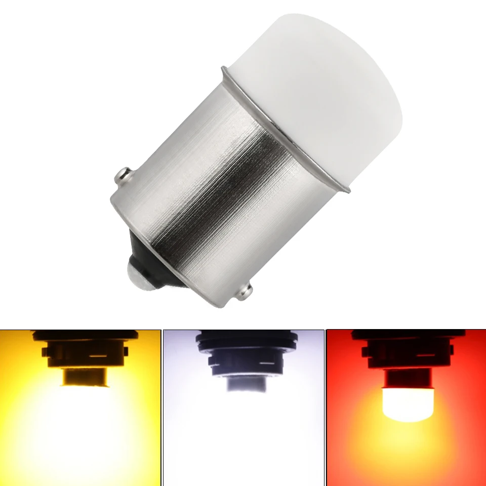 

P21w Led 1156 Super bright Car Light Bulb Resin LENS Automoblie Reverse Turn Signal Brake Parking Lamp Ba15s White DRL 12V 6000K