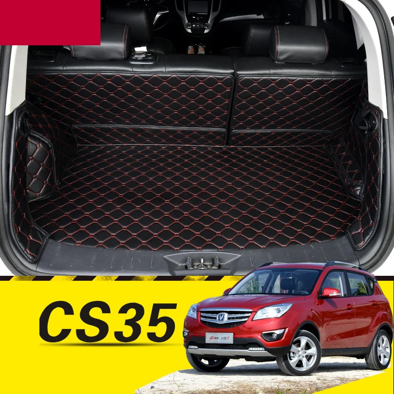 

for changan cs35 leather car trunk mat cargo liner 2012 2013 2014 2015 interior accessories cover carpet