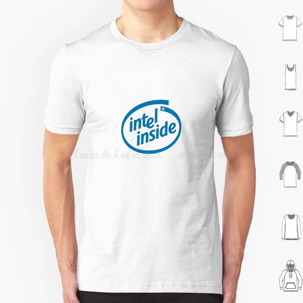 

Old Intel Inside Logo ( 2003-2006 ) T Shirt Cotton Men Women DIY Print Intel Inside Logo Cpu Old Vintage Computer Processor