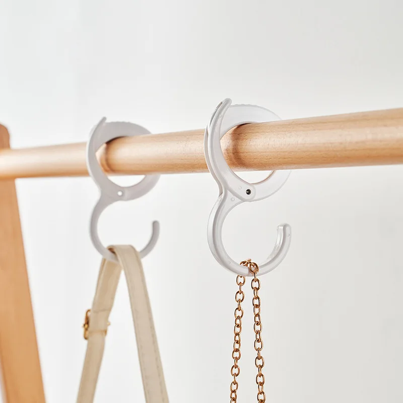 

2 pcs S-Shape Hook Buckle hook wardrobe bag tie sundries hanger Multi-function Railing S Hanger Hook Hanging Storage Tools