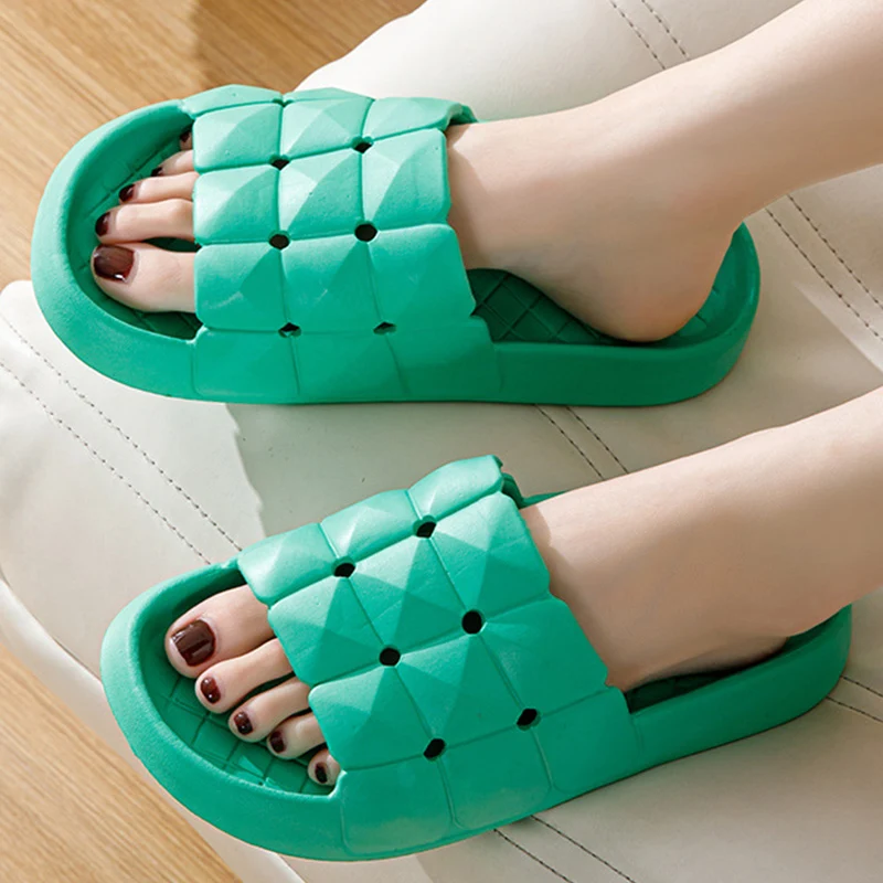 Women's Slippers Fashion Hollow Design Platform Soft Sole Home Shoes Leisure Non-slip 2023 Summer New Outdoors Women Shoes