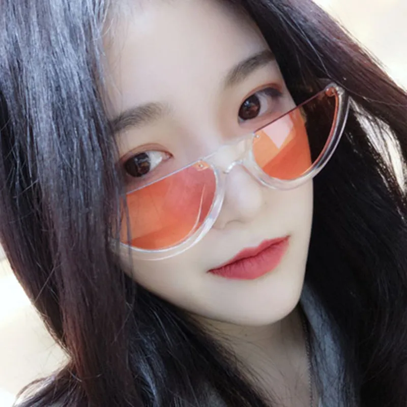 2022 индивидуальные солнцезащитные очки в полуоправе женские маленькие