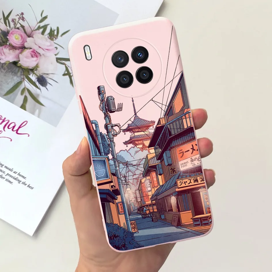 Чехол для Huawei Nova 8i Honor 50 Lite роскошный мягкий силиконовый тонкий чехол с мраморным