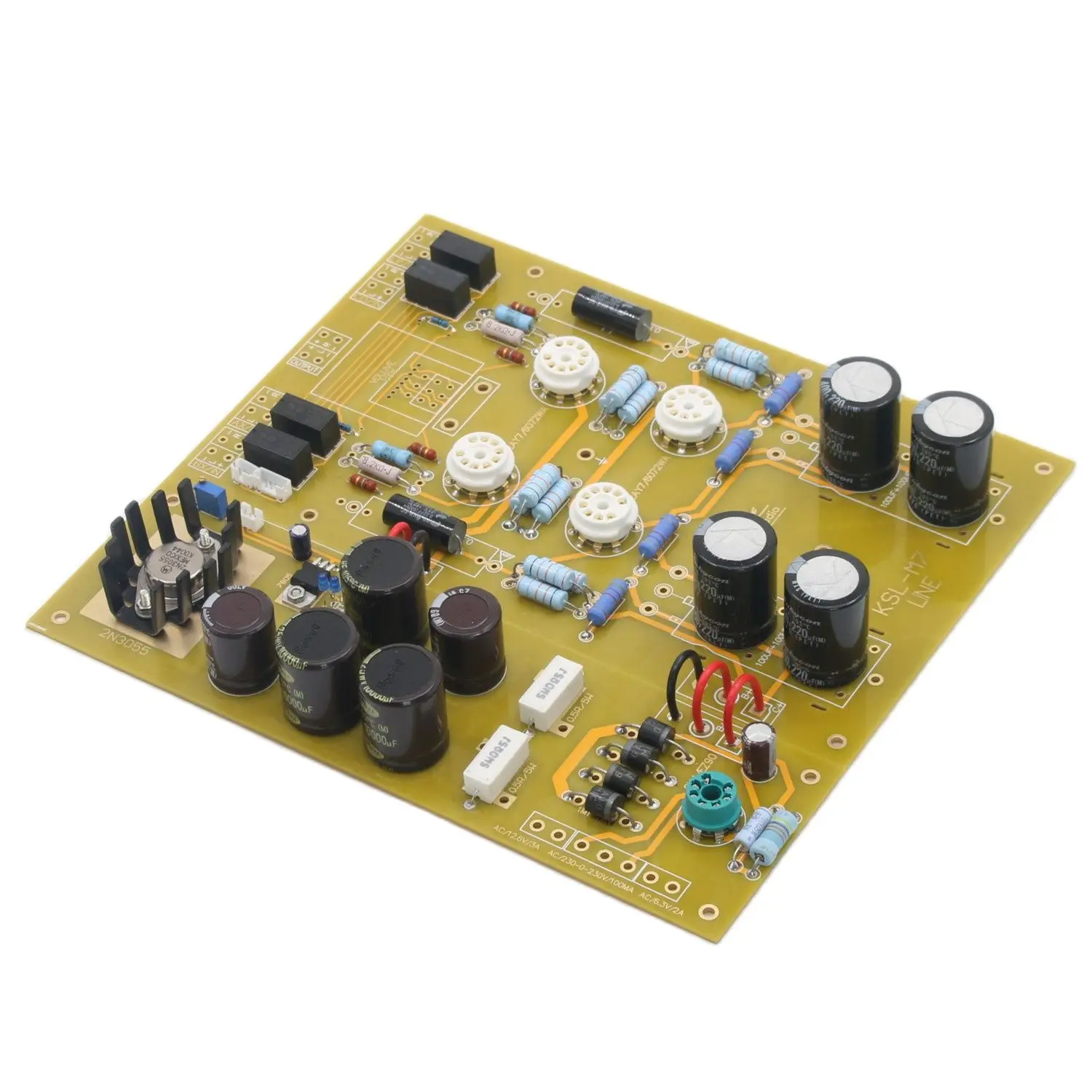 Фото На основе Kondo KSL-M7 Line HiFi DIY 12AY7 вакуумная лампа аудио звуковой предусилитель комплект платы №1
