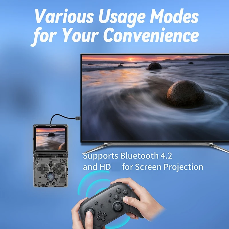 Портативная игровая консоль для ANBERNIC RG35XXSP классическая складная откидная крышка