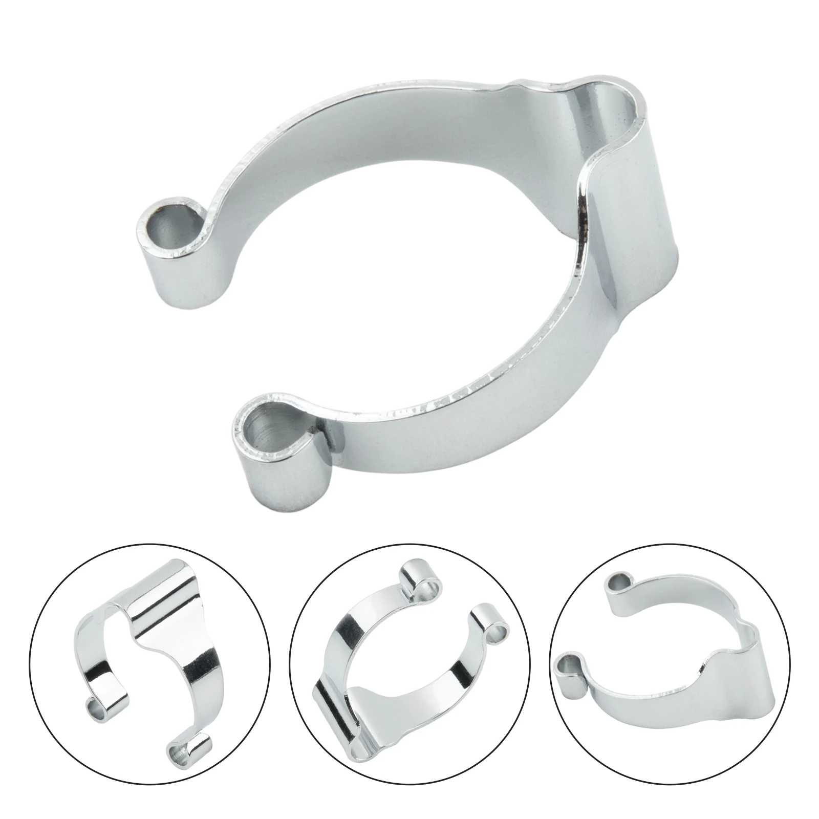 

Brake Hose Guide Cable Clips Clamp Retro Cars Silver Steel 32x16mm Cable Holder Fix Brake Wire Fix Shifting Cable