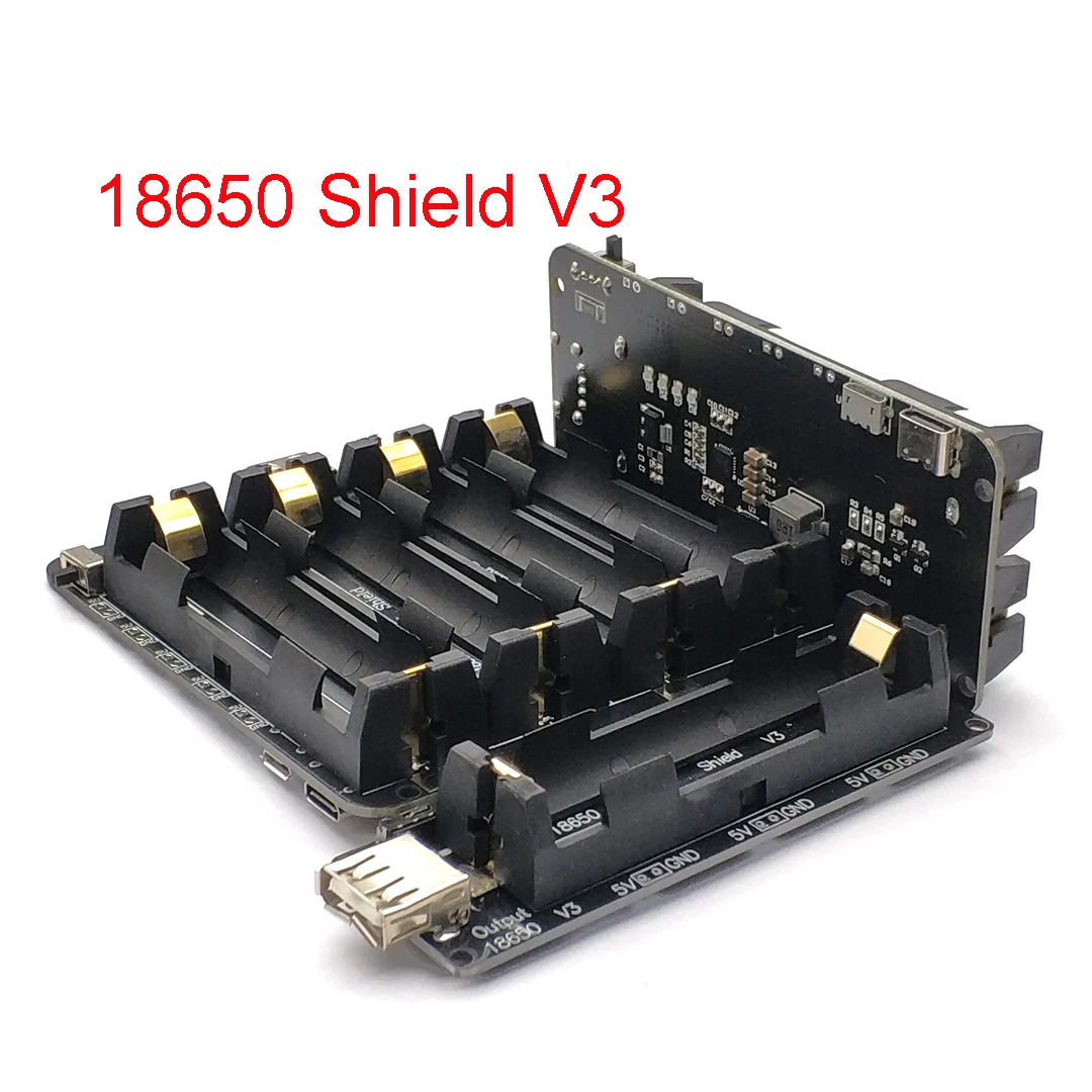 

ESP32 ESP32S for Wemos for Raspberry Pi 18650 Battery Charge Shield Board V3 Micro USB Port Type-A USB 0.5A