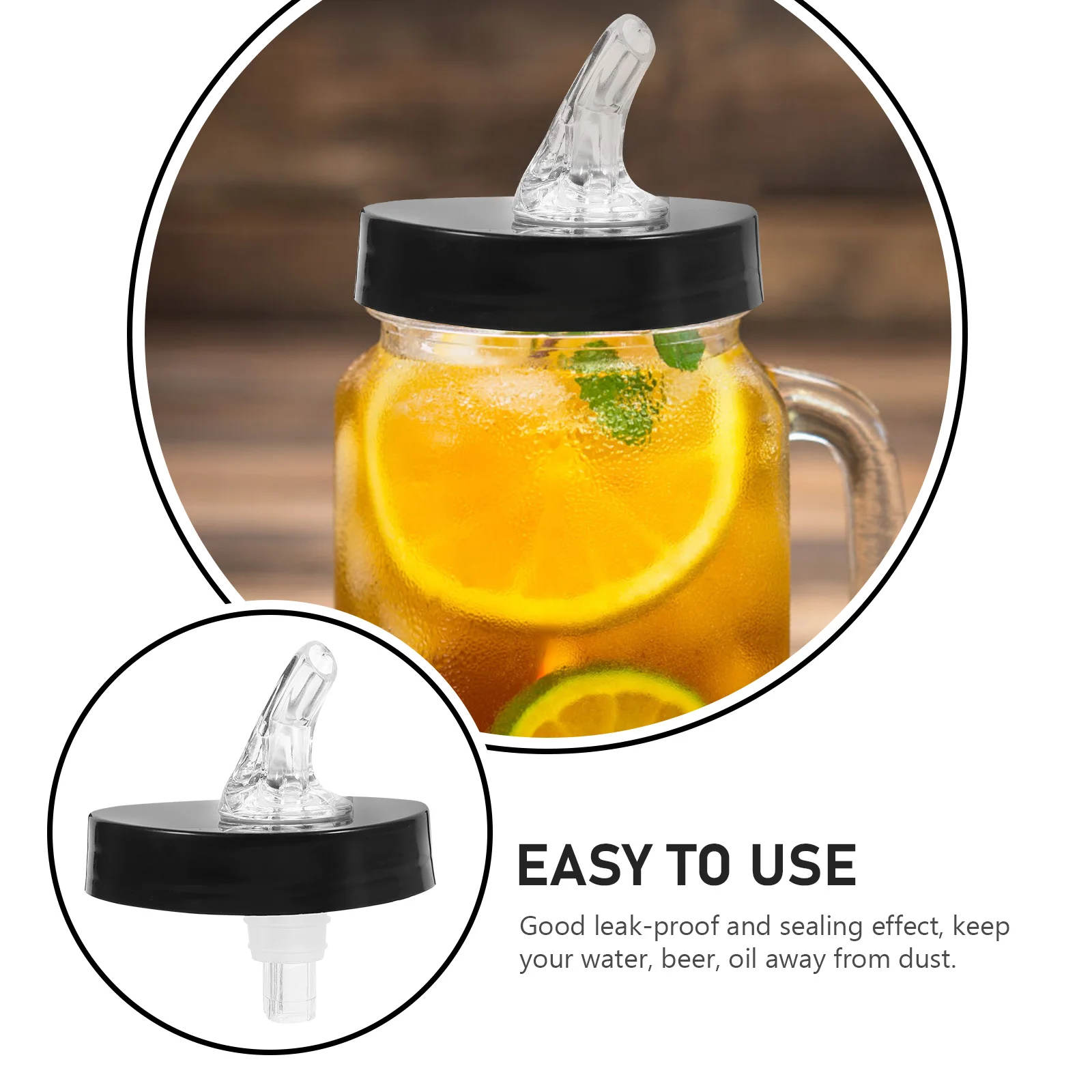 Наливник Mason Jar Масло Контейнер Крышка Носик Насадка Диспенсер для сиропа Стекло