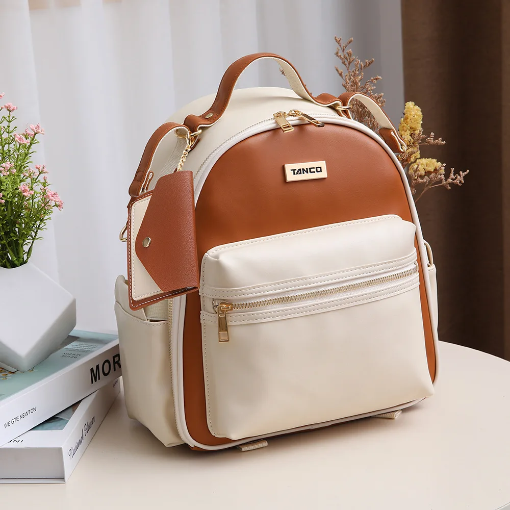 

Backpack Maternity Mummy Bag Bags Waterproof Leather Mommy Diaper Shoulder Convenient Nappy Multi-function Baby