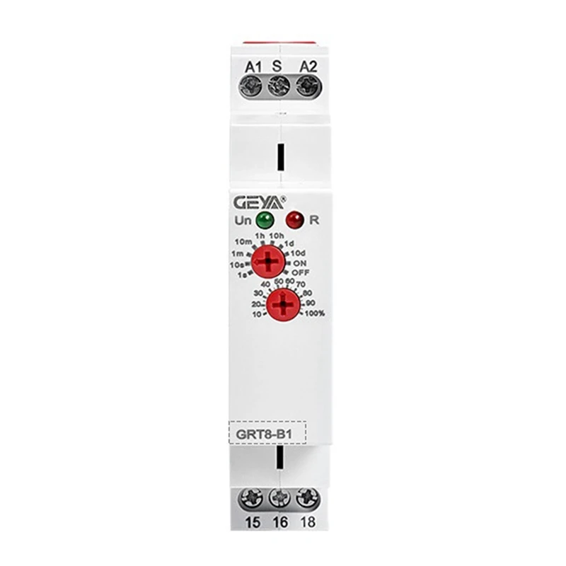 

GEYA GRT8-B1 Off Delay Time Relay Timer Relay Electronic Type 16A, GRT8-B1