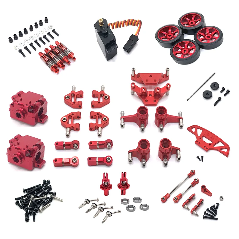 

WLtoys 1/28 284131 K969 k979 k989 k999 RC Spare Parts Metal Upgrade Kit Front and Rear Shock Absorber Ateering Gear Pull Rod