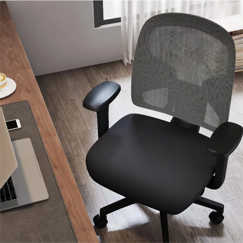

Офисный стул GABRYLLY, эргономичное Сетчатое кресло со средней спинкой, компьютерное офисное кресло с широким подлокотником и мягкой подушкой