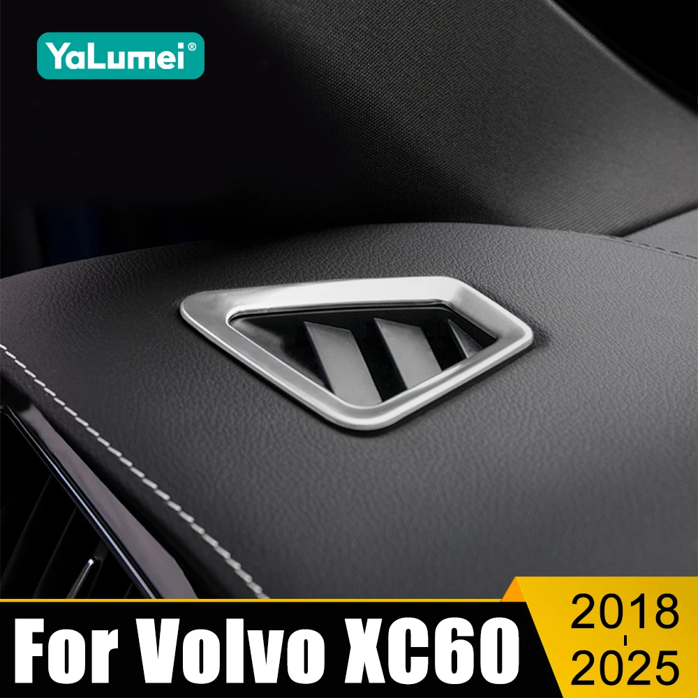 Фото Для Volvo XC60 2018 2019 2020 2021 2022 2023 2024 2025 приборная панель автомобиля вентиляционное отверстие отделка крышка аксессуары для интерьера №1