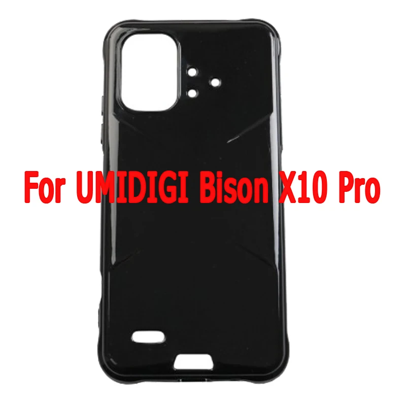 

Case For UMIDIGI Bison X10 Pro Cover Black Transparent Shockproof Silicone Soft Phone Etui For UMI Bison X10 Pro X10Pro Case
