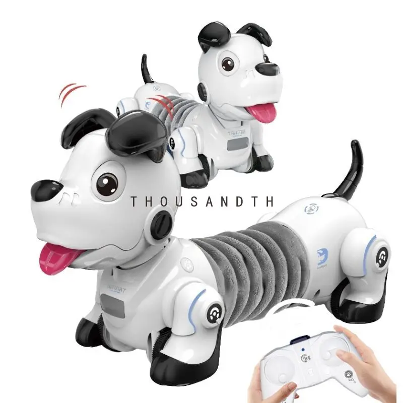 Масштабируемая умная роботизированная собака новинка игрушка с дистанционным