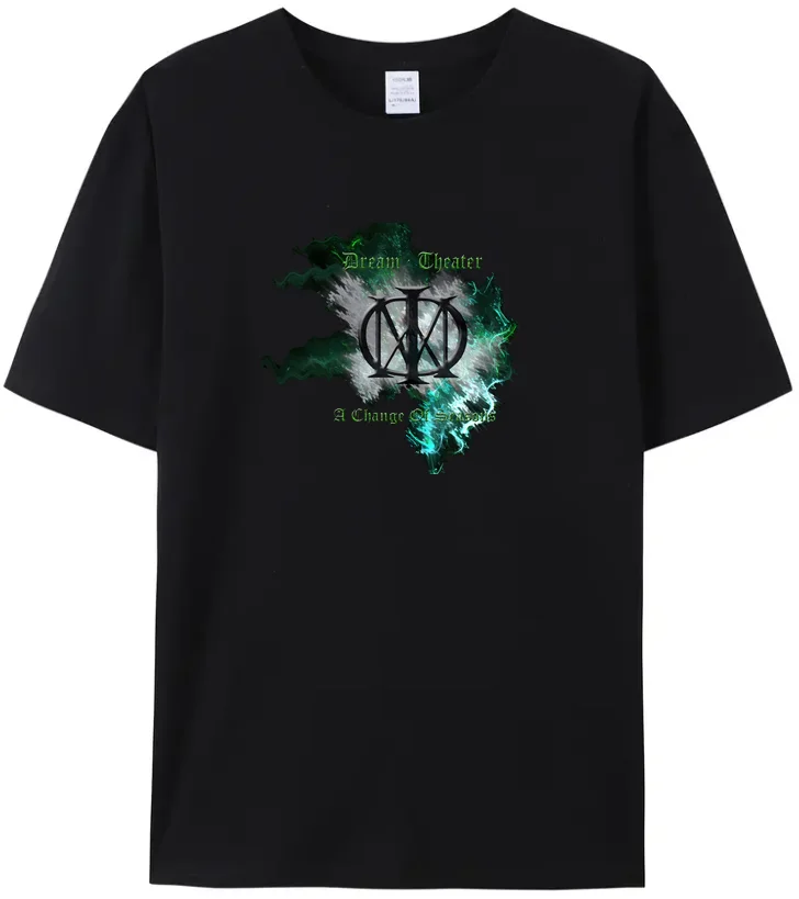 

2023 Hot Sale New Summer High Quality T-Shirt Dream-Theater Casual Black 100% Cotton Street Hip Hop top tees