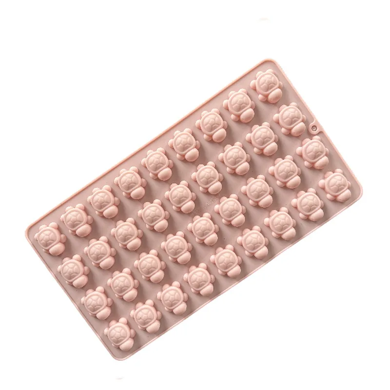 

Мини-черепаха, шоколадная силиконовая форма, черепаха, конфеты, мармеладный поднос для кубиков льда, форма для животных, желе, восковая смола для украшения торта, кекса