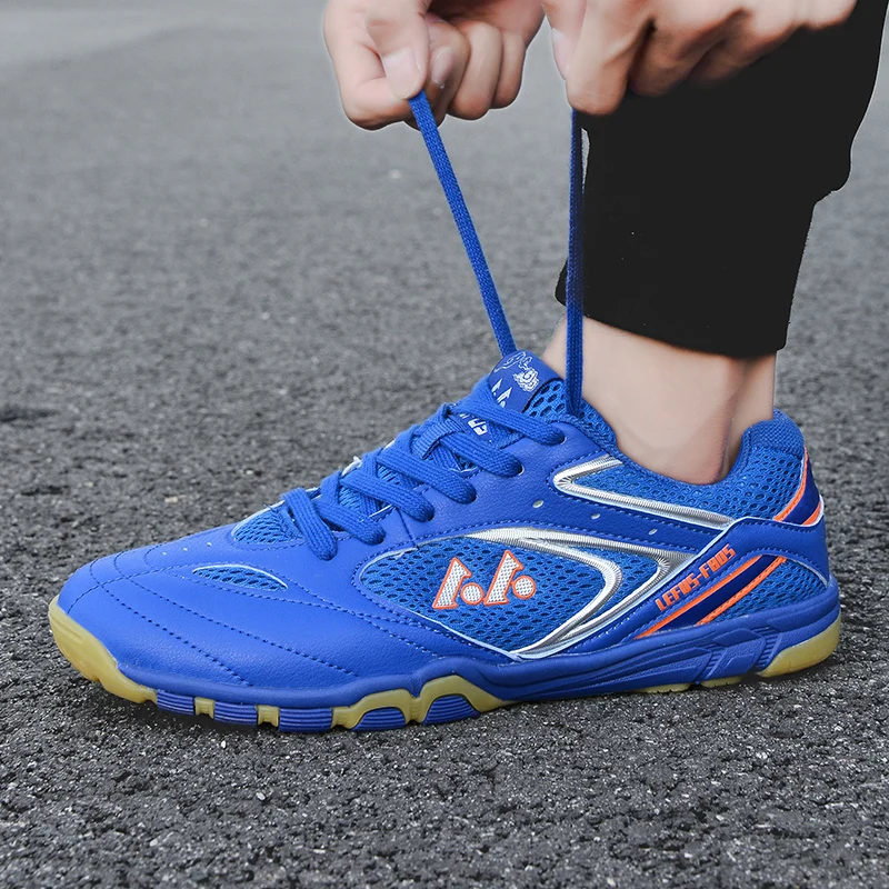 Badminton Shoes Men Women Mesh Table Tennis Shoes Non-Slip Women Badminton Comfortable Tennis Sneakers