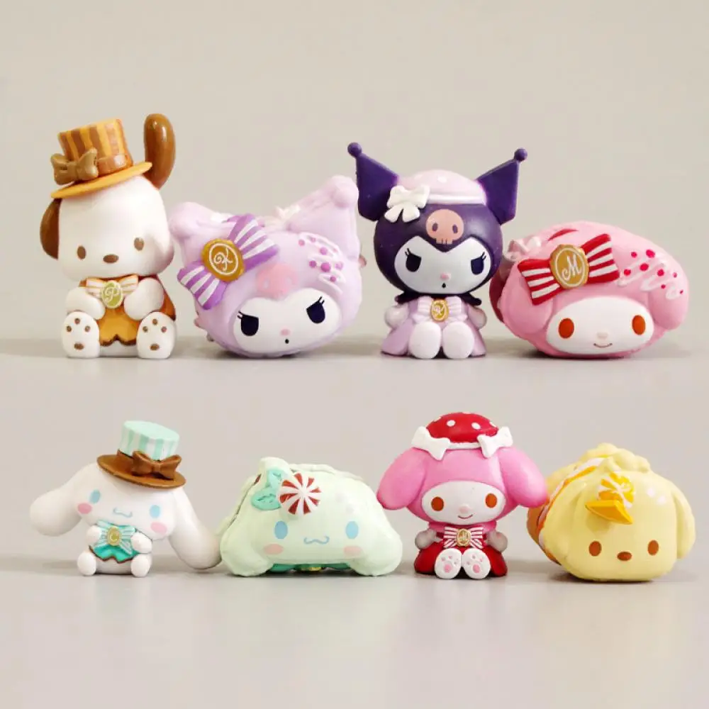 

Sanrio фигурка куроми Аниме Кукла моя мелодия коричная десертная серия мультяшная модель декоративные игрушки кавайные аксессуары для торта Подарки