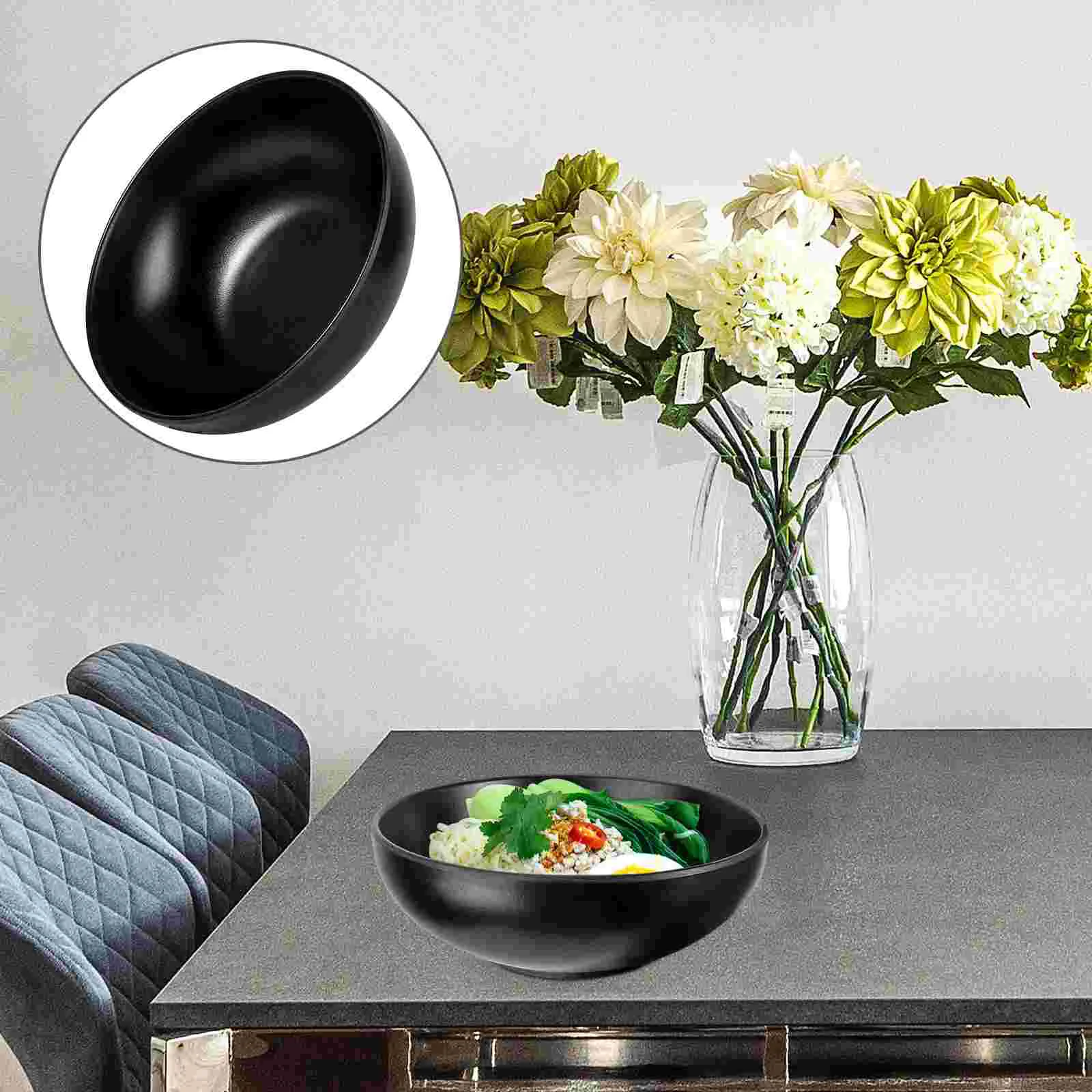 

Bowl Bowls Japanese Ramen Soup Noodle Melamine Salad Serving Ceramic Miso Fruit Lunch Asiantraiditional Set Chinese Dinner Rice