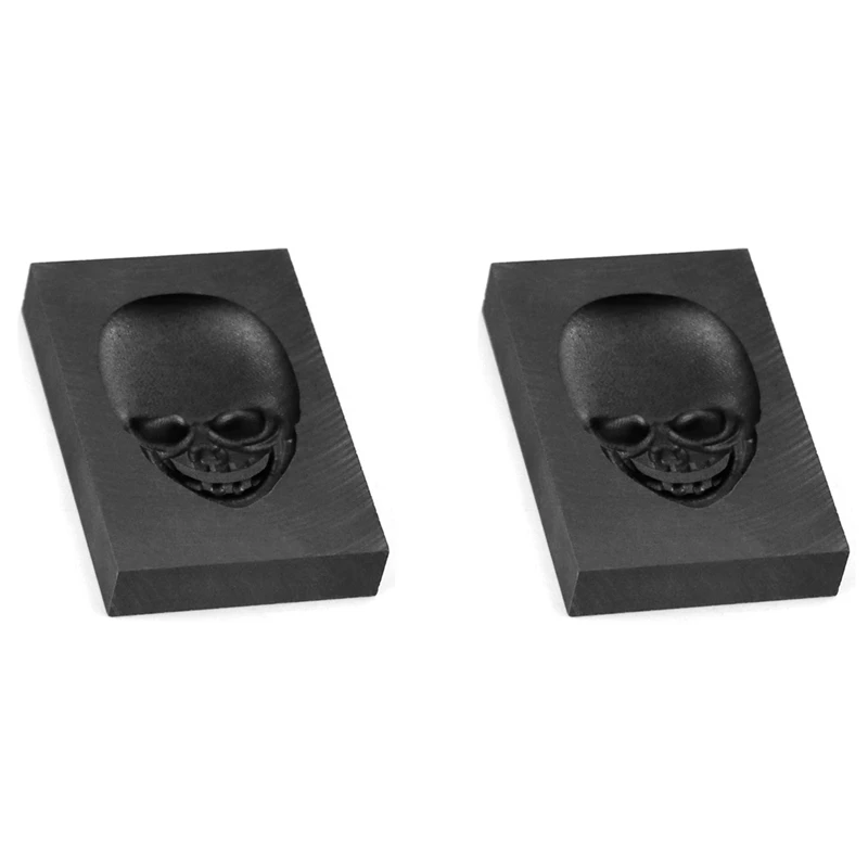 

2X Casting Mold, Skull Graphite Casting Ingot Mold Crucible Mould For Melting Casting Refining Metal Aluminum Copper