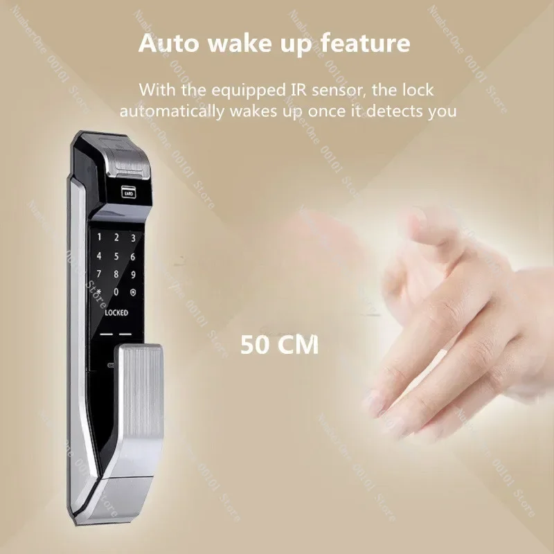Флуоресцентная ручка с отпечатком пальца цифровой замок для умного дома и