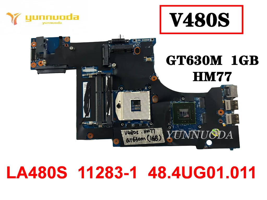 Original For Lenovo V480S Laptop motherboard GT630M  1GB  HM77 LA480S  11283-1  48.4UG01.011 tested good free shipping