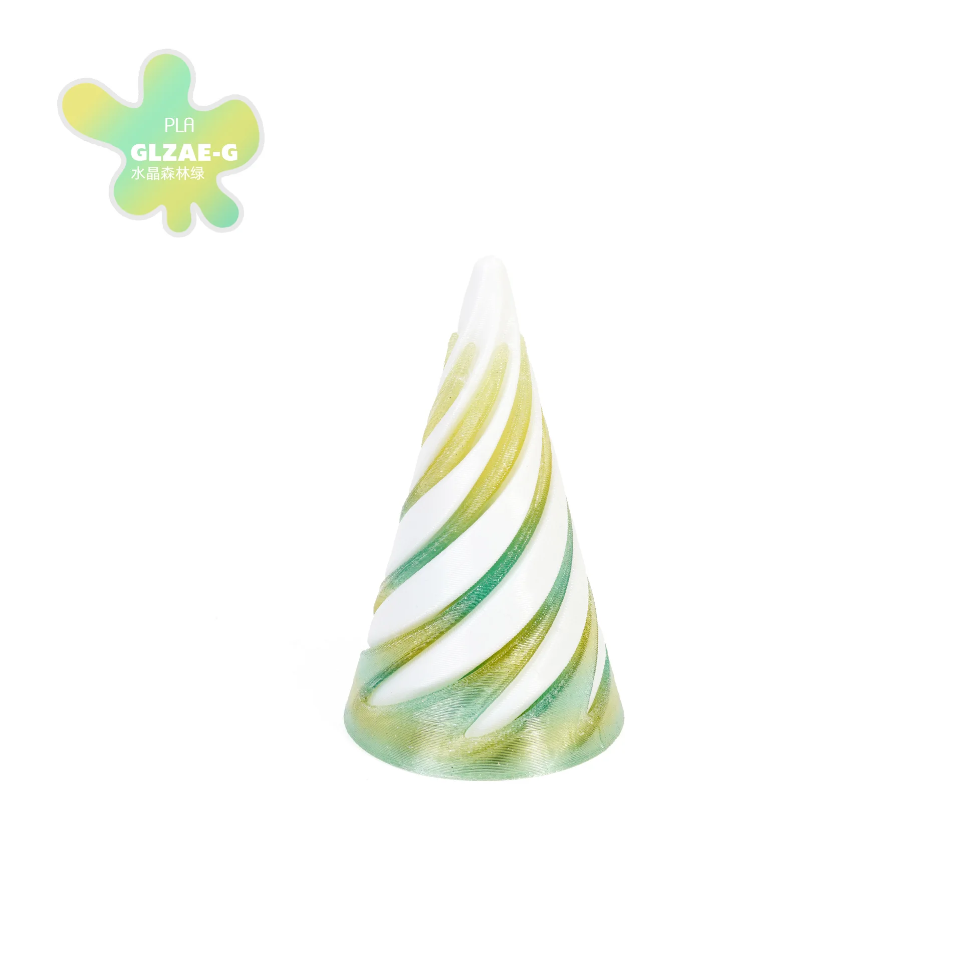 

3D-печать пластиковая статуэтка спиральный конус