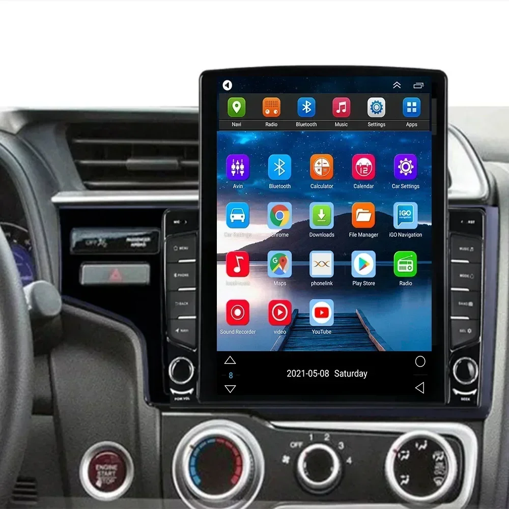 9 7 &quotAndroid 13 для Honda Fit 2013-2015 Tesla Тип Автомобильный Радио Мультимедийный Видеоплеер
