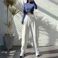 deeptown women sports pants korean fashion oversize gray jogging sweatpants baggy 2022 high waist joggers white trousers female