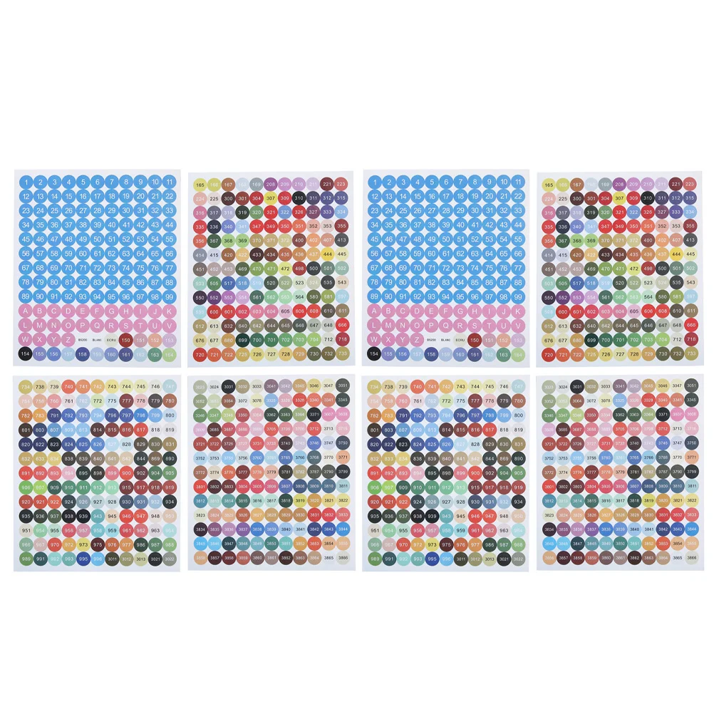 

Stickers Number Labels Sticker Label Cross Consecutive Storage Adhesive Jar Diamond Diy Inventory Colorful Marking Painting