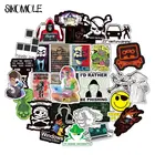 50 шт. программируемые наклейки Geek Hacker для ноутбука, мотоцикла, скейтборда