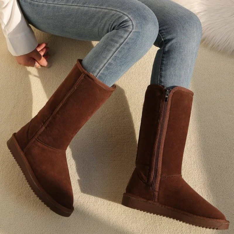 Women's Boots European and American Fashion Winter Snow Boots Women's High-heeled Shoes Women's Boots Botas Mujer