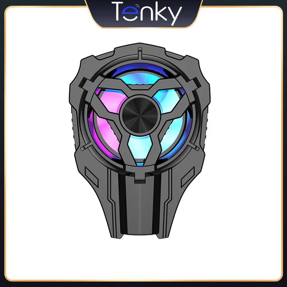 

Cooling Clip Three-sided Suction 15w Smartphone Cooling Fan Ultra-quiet Dazzling Light Mobile Phone Cooler Office Accessories