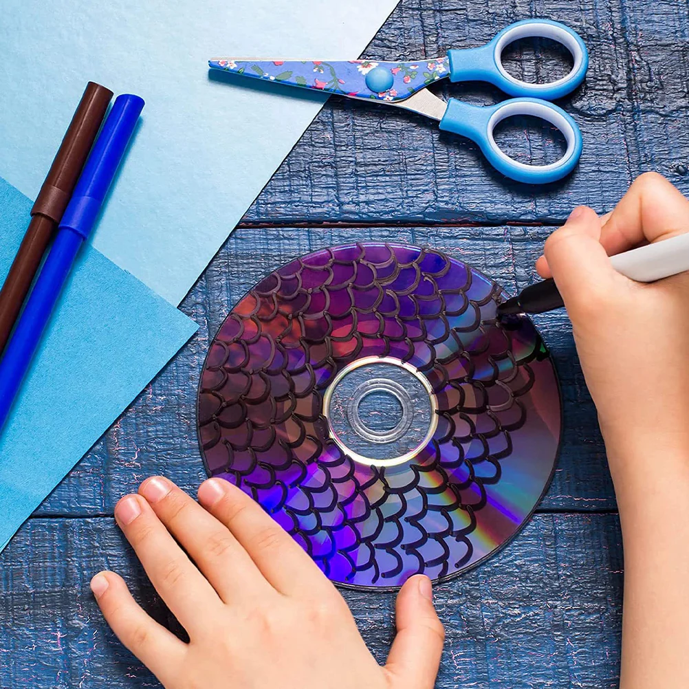 10 шт. DIY компакт-диски прозрачные для рисования декоративных украшений