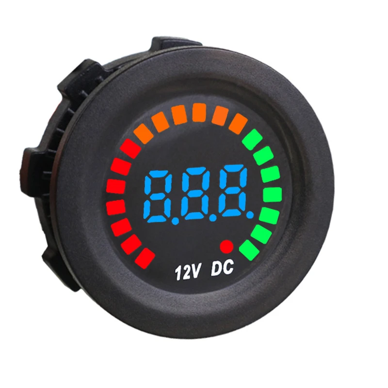

Waterproof LED Digital Voltmeter Panel Digital Voltmeter Tester Monitor Display Voltmeter DC 12V for Motorcycle Boat