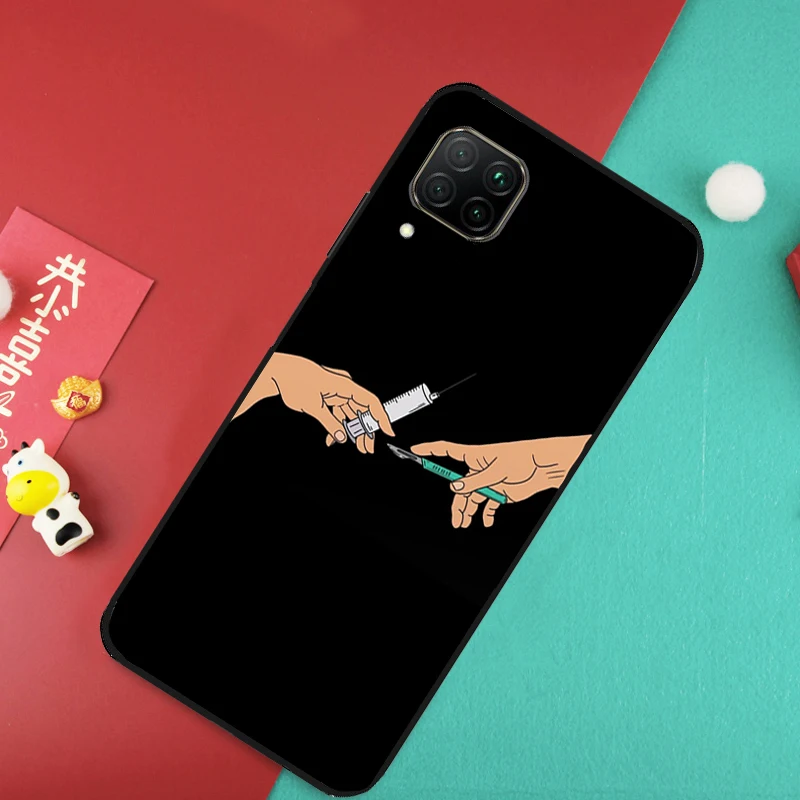 Чехол для Huawei Nova 12S 9 10 SE 7i 8i 11i 12i Y60 Y61 Y70 Y72 Y73 Y90 Y91 P20 P30 P40 Lite с дизайном «Доктор, медсестра, медицина, здоровье» (art.: 3920d9bb91020) - 3920d9bb91020