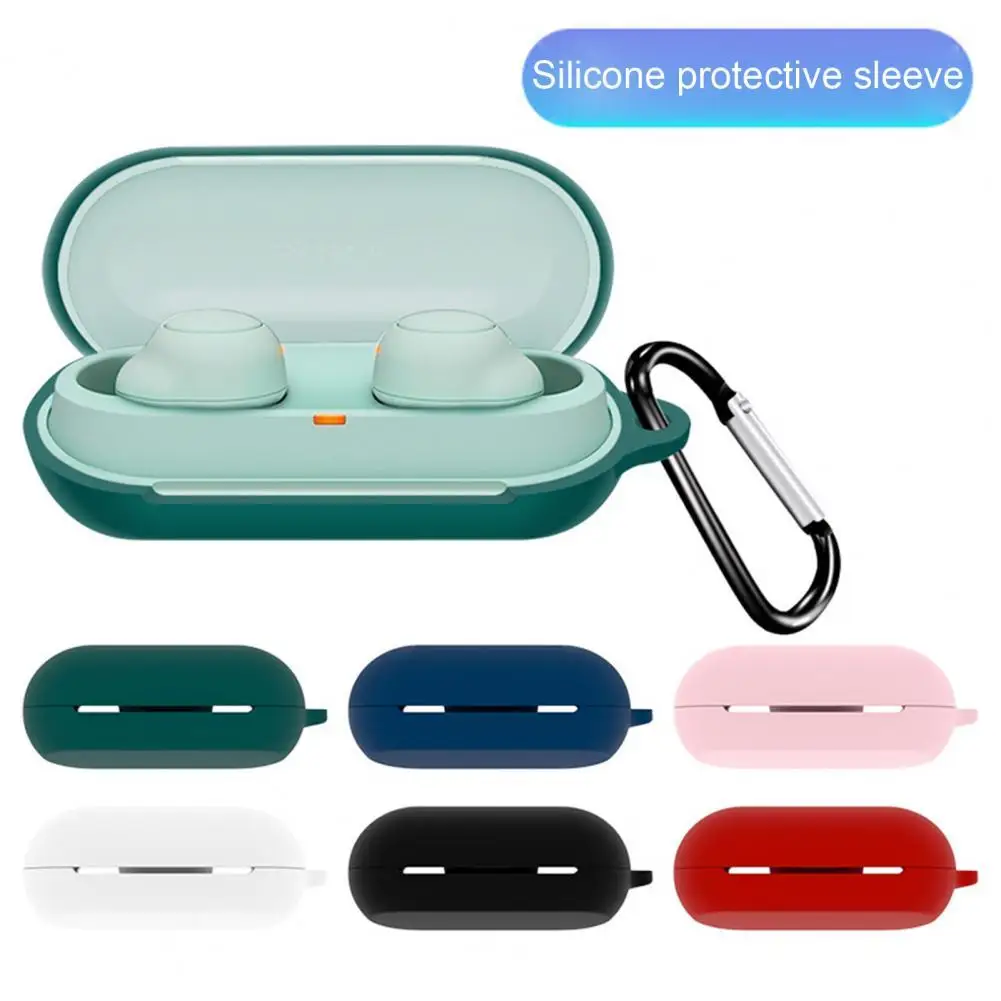 

Earphone Case Portable Soft Silicone Wireless Bluetooth-compatible Earbuds Protective Cover for Sony WF-C500