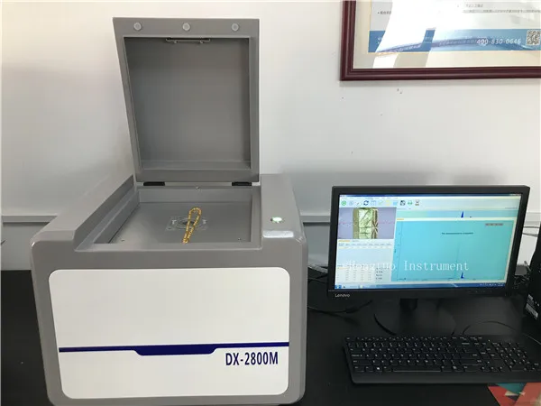 DX-2800M рентгеновский металлоанализатор Benchtop Mining Powder XRF цена машины |