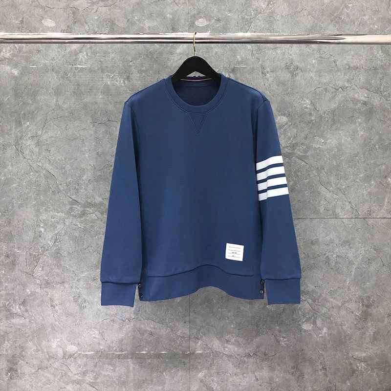 

TB Thom Men's Casual Sweatshirt Oversized Long Sleeve Round Crew Neck Outerwear Pullover Top Classic Sweathshirts