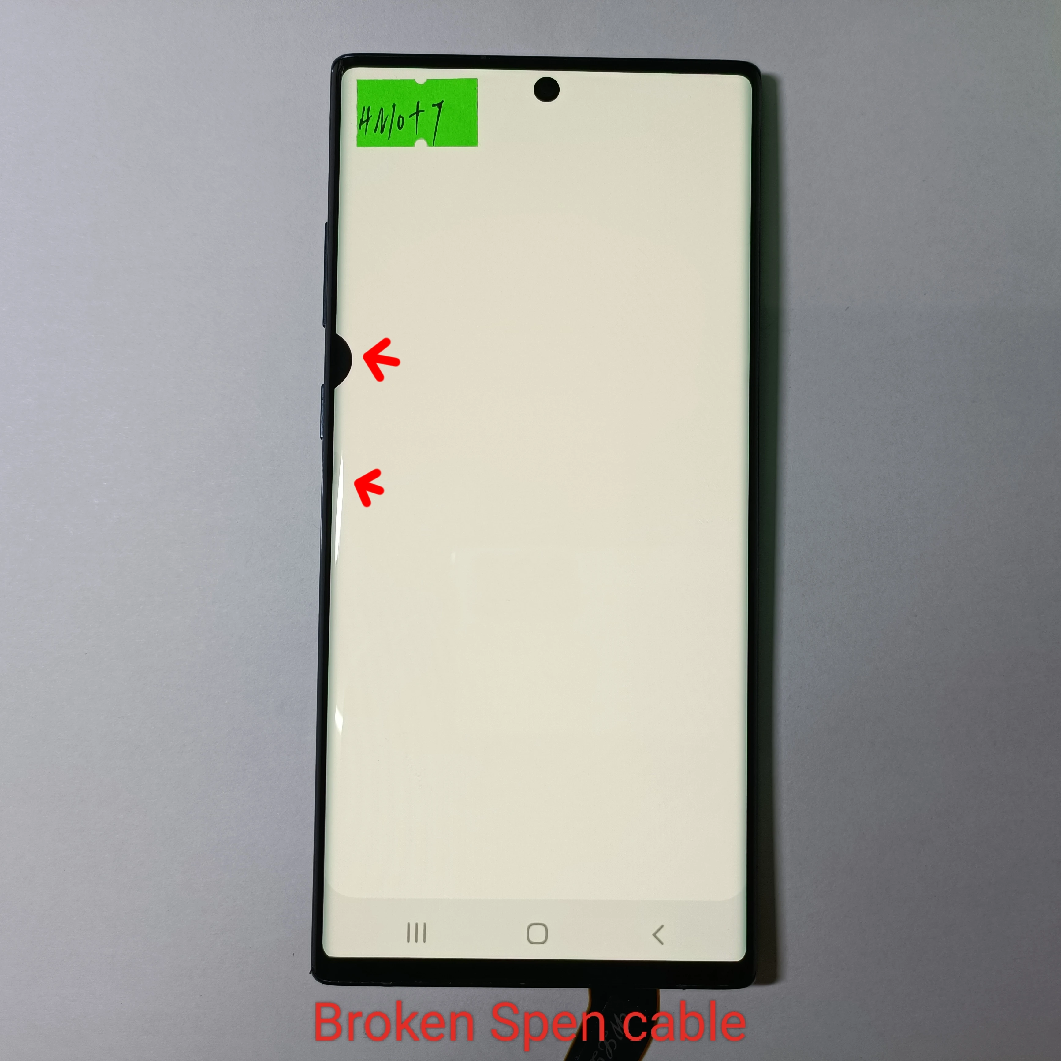 

Samsung Galaxy Note 10 Plus N975F N975S N975D/U Mobile screen, LCD display, digital instrument black dot watermark screen