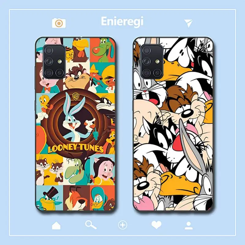 

Funny Cute Rabbit Wolf Dog Cartoon Phone Case for Samsung A51 01 50 71 21S 70 31 40 30 10 20 S E 11 91 A7 A8 2018